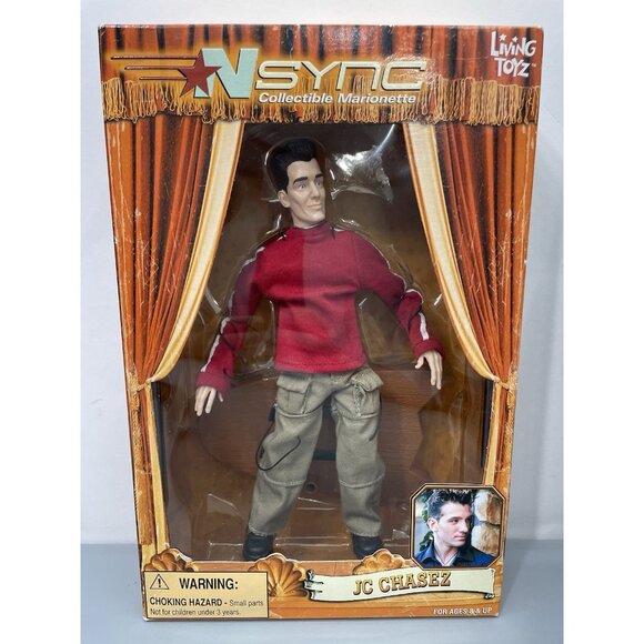 Y2K NSync JC Chasez Collectible Marionette Doll Living Toyz 2000 Open Box - Picture 1 of 4